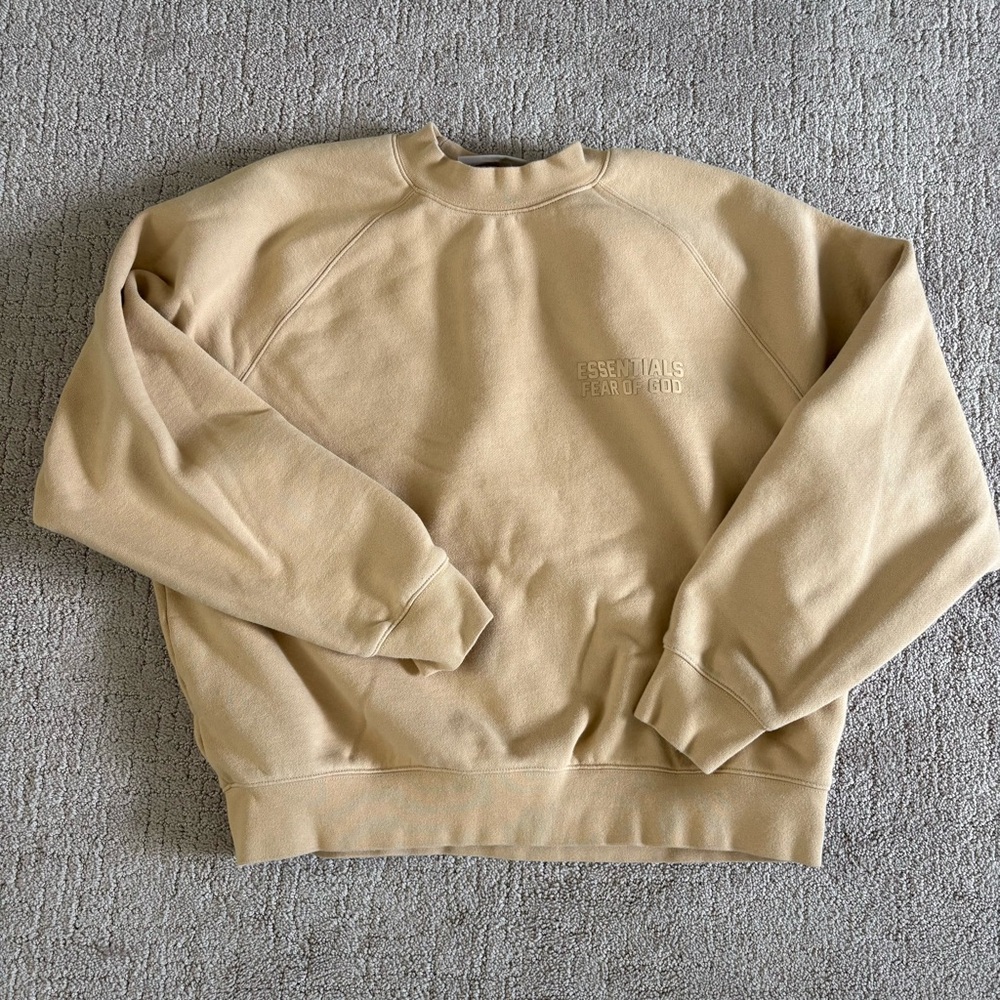 Essentials Fear of God men or women’s Cream Sweater M - Picture 2 of 6